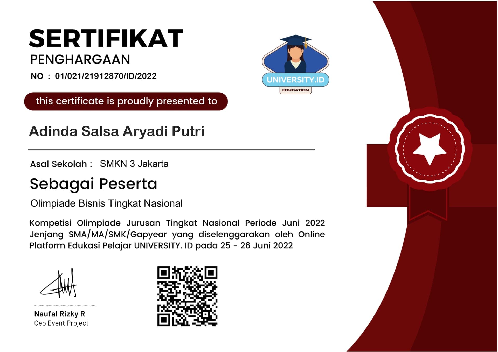 Olimpiade Bisnis 2022