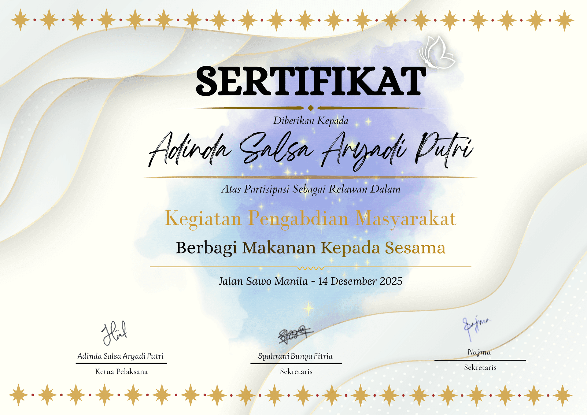 Pengabdian Masyarakat - Berbagi Makanan Kepada Sesama 2025